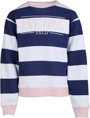 Eve Girl | Contrast Stripe Crew by Eve Girl