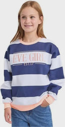 Eve Girl | Contrast Stripe Crew by Eve Girl