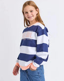 Eve Girl | Contrast Stripe Crew by Eve Girl