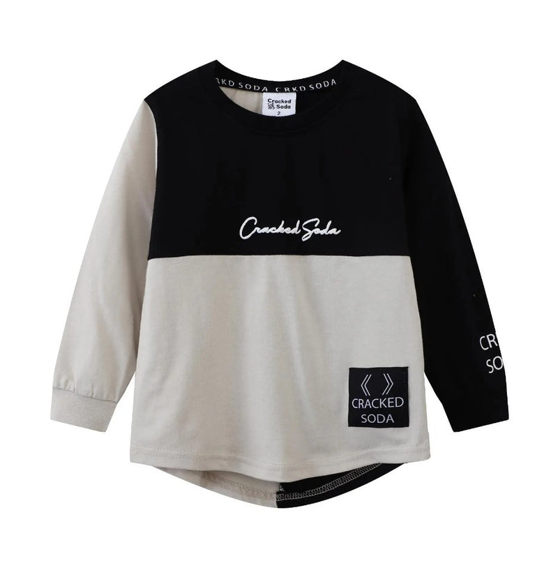 Cracked Soda | Hudson Detailed L/S Top Oat - Baby Boys