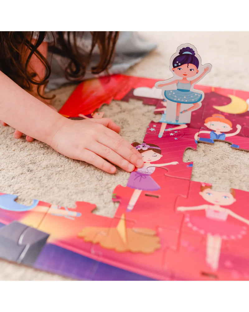 Sassi 3D Puzzle and Book Set - Learn Colours Ballerina