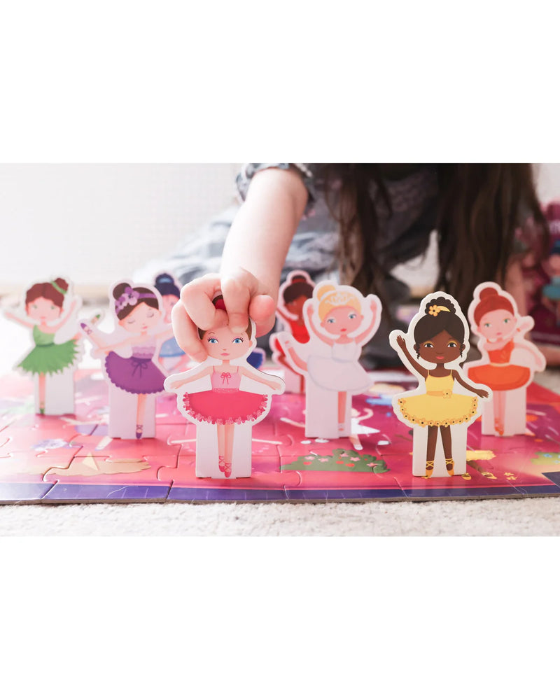 Sassi 3D Puzzle and Book Set - Learn Colours Ballerina