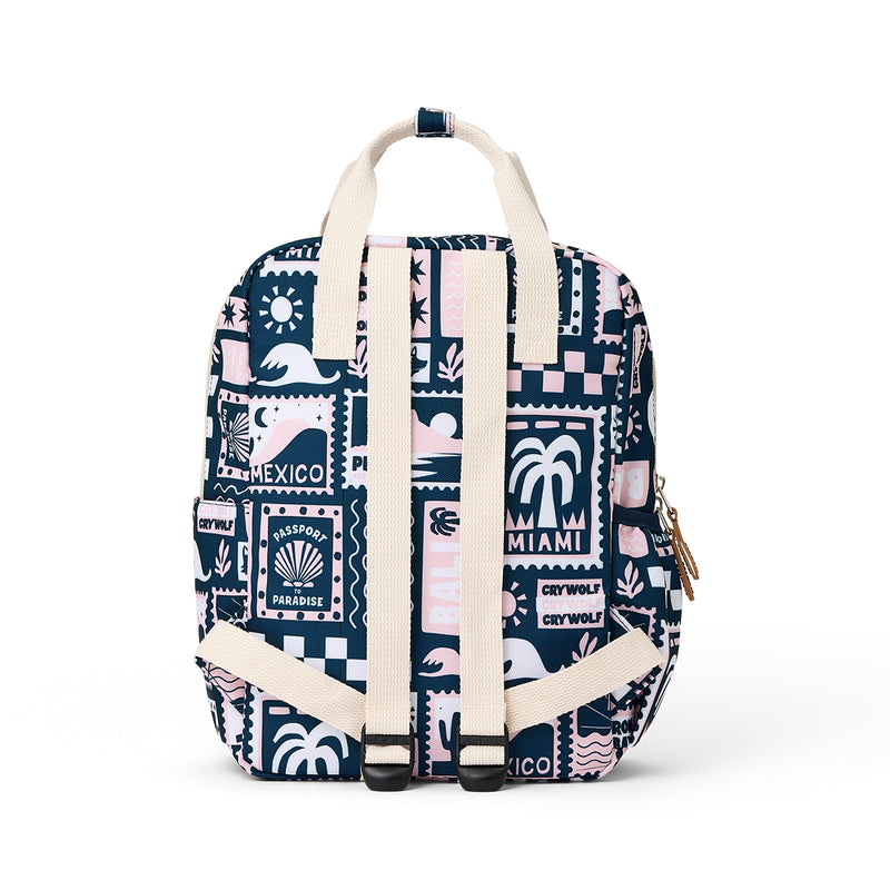 Crywolf | Mini Backpack - Blush Postcards