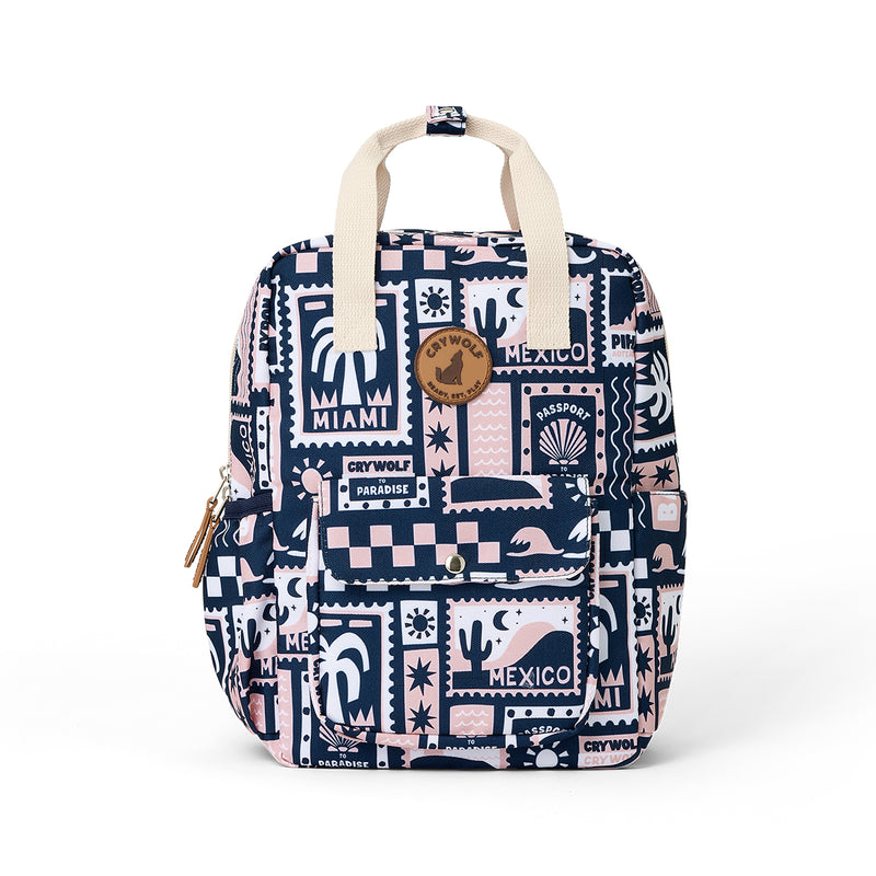 Crywolf | Mini Backpack - Blush Postcards