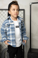 Cracked Soda | Finn Shirt Jacket blue 3-8