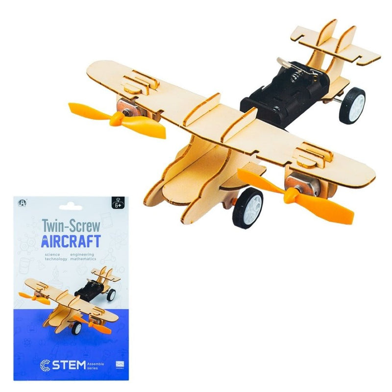 DIY Educational Toy (L) - Twin Screw Aircraft