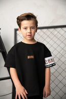 Cracked Soda | Dash Detailed Tee - Black