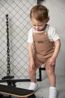 Cracked soda | Dash Waffle Overall Set - Mocha