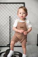 Cracked soda | Dash Waffle Overall Set - Mocha