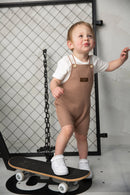 Cracked soda | Dash Waffle Overall Set - Mocha