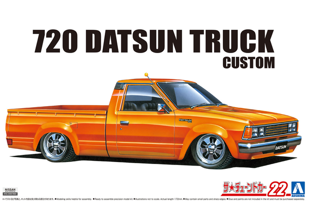 Aoshima | 1982 Datsun 720 Custom Truck 1/24 Kitset