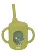 Sassi Silicone Sippy Cup Set - Cracky The Dinosaur