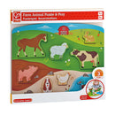 Hape | FARM ANIMAL PUZZLE & PLAY