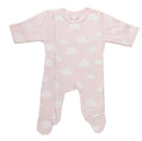 Emotion & Kids | Pink Clouds Footed  Zip Outfit RRP $34.99