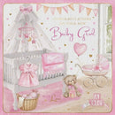 Elegance Square | Baby Girl Card
