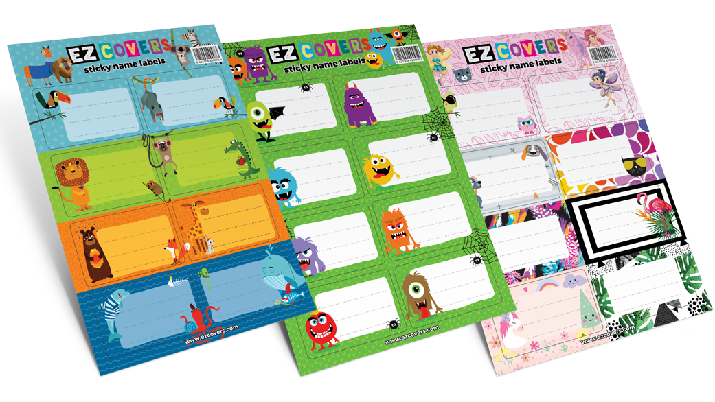 EZ | Sticky Name Labels X 8