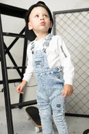 Cracked Soda | JJ Essential Denim Overalls - Blue