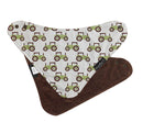 Mum2Mum | Fashion Bandana Tractors/Chocolate Bib