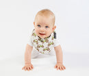 Mum2Mum | Fashion Bandana Tractors/Chocolate Bib