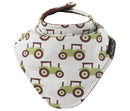 Mum2Mum | Fashion Bandana Tractors/Chocolate Bib