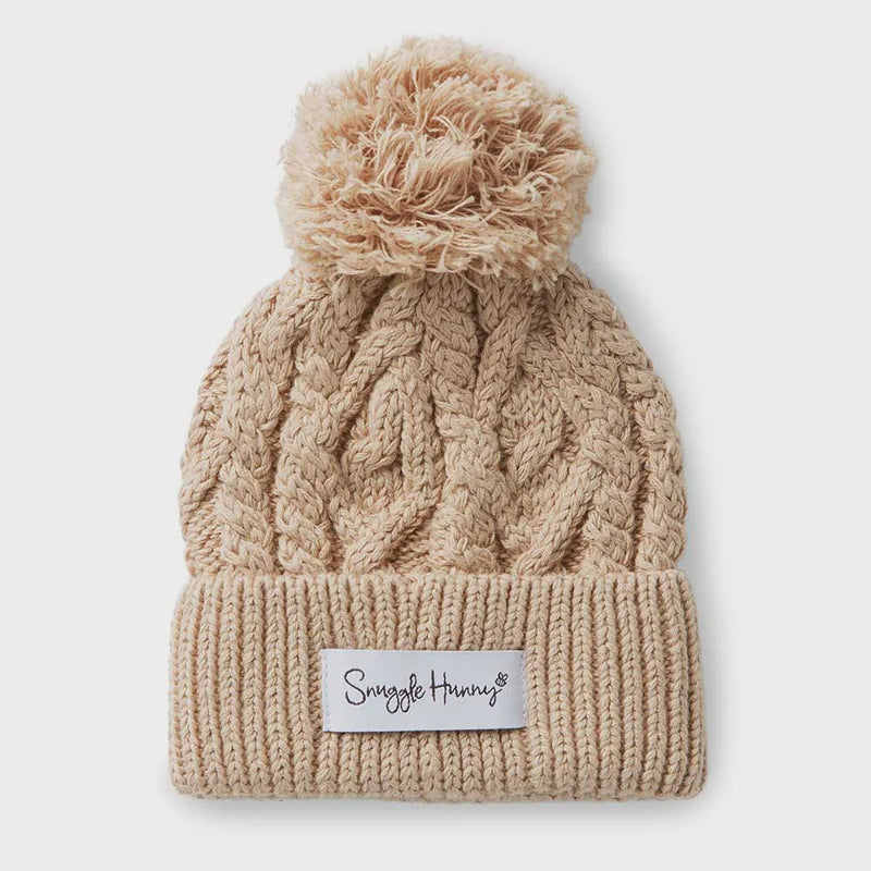 SNUGGLE HUNNY | HAZELNUT ORGANIC KNIT BEANIE