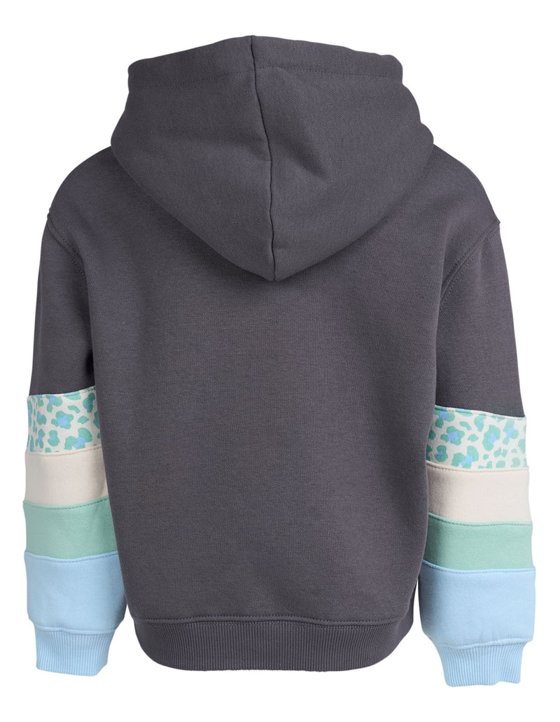 Eve Girl | League Panel Hoodie-Charcoal