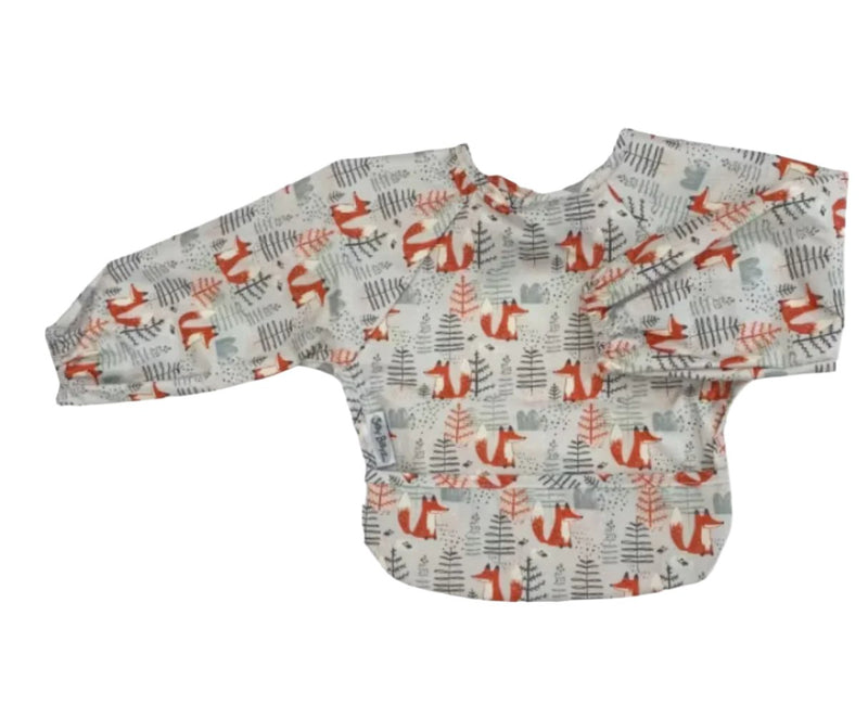 Silly Billyz |  Wipe Clean Long Sleeve Bib - Mr Fox