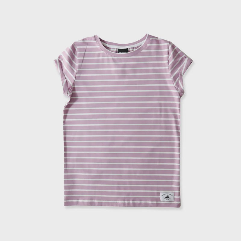Hello Stranger | Girls Classic Tee - Purple Stripe