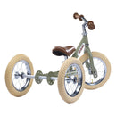 Green Vintage Trybike, Cream Tyres and Chrome (3 wheel) DROPSHIP