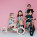 Green Vintage Trybike, Cream Tyres and Chrome (3 wheel) DROPSHIP