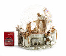 120mm Snow Globe - Golden Nativity Scene