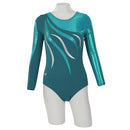 GY232-2 Shaded Spruce Teal-white  child Leotard