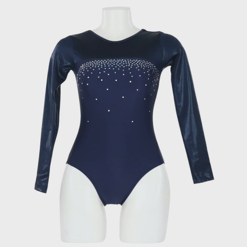 PW Dance | Adult's Gymnastics Leotard - Navy GY360-3
