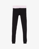 The Girl Club | Black Rib Leggings-Pink