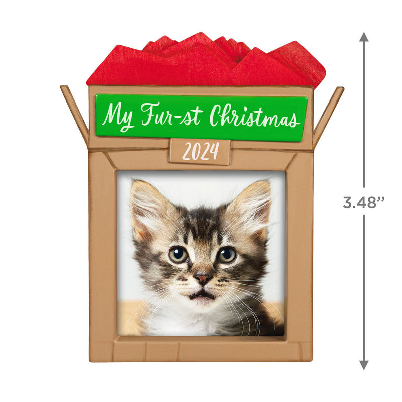 Hallmark | Pet's Fur-st Christmas 2024 Photo Frame Ornament