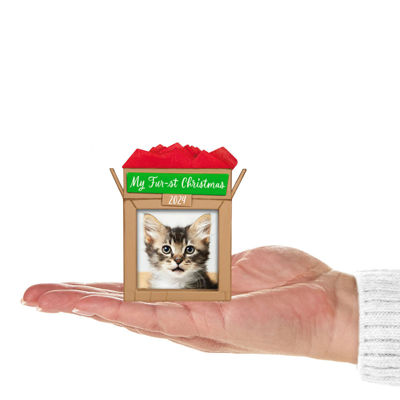 Hallmark | Pet's Fur-st Christmas 2024 Photo Frame Ornament