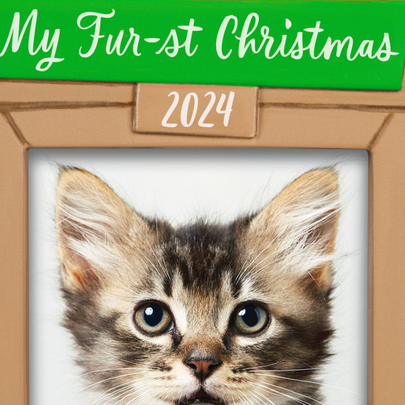 Hallmark | Pet's Fur-st Christmas 2024 Photo Frame Ornament