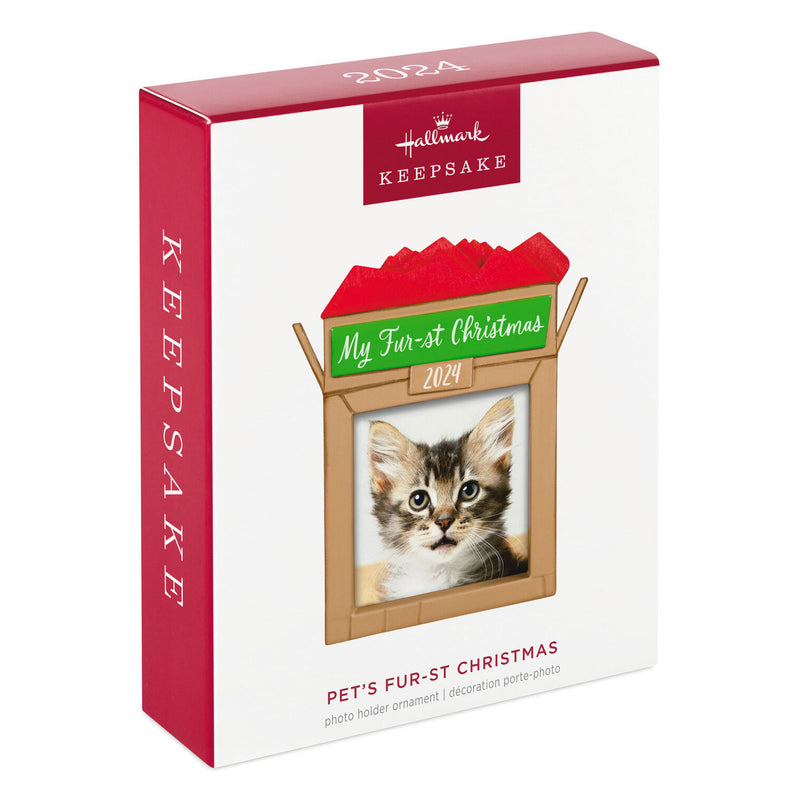 Hallmark | Pet's Fur-st Christmas 2024 Photo Frame Ornament