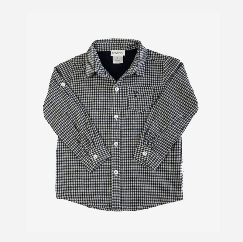 Love Henry Boys Dress Shirt Gingham