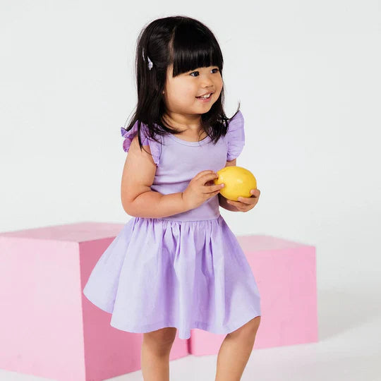 Animal Crackers | Frill Dress - Purple