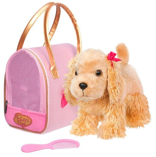 Pucci Pups – Goden Dot Glam Bag & Cocker Spaniel