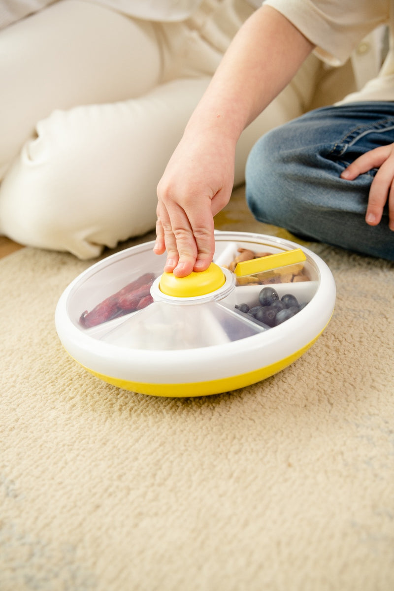 Gobe | Large Snack Spinner - Lemon Yellow