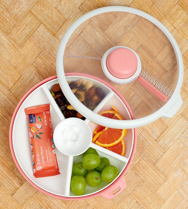 Gobe | Large Snack Spinner - Coral Pink