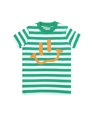 BAND OF BOYS | Green Striped Smile Tee