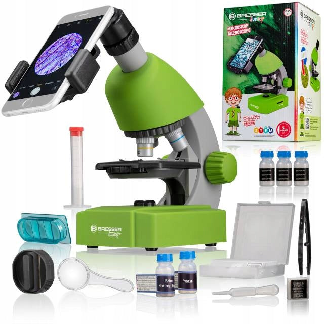Bresser 40x-640x Microscope (Green)