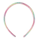 Pink Poppy | Rainbow Chunky Glitter Wide Headband