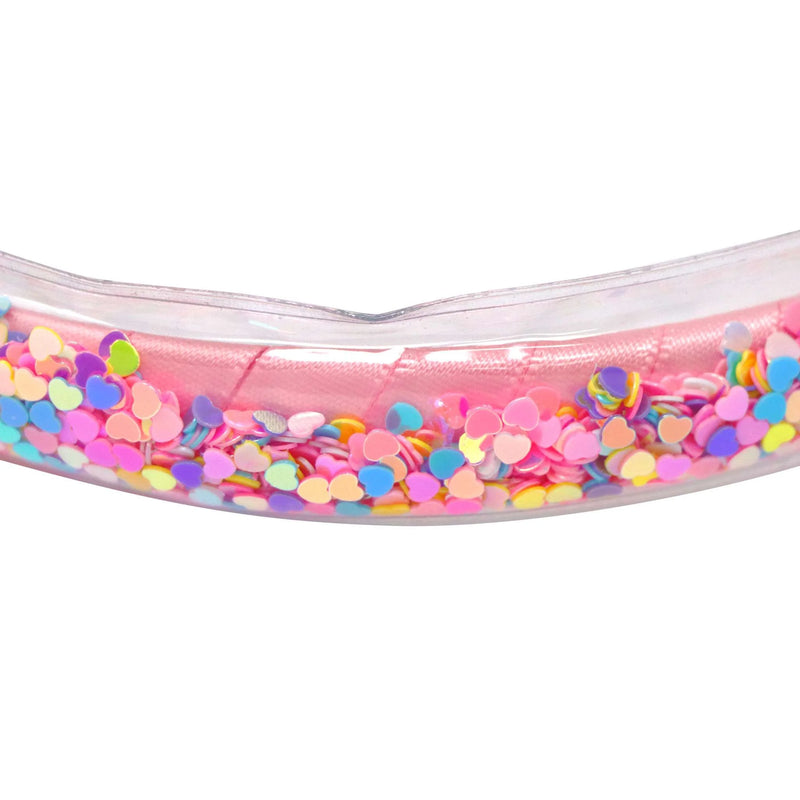 Pink Poppy | Rainbow Hearts Glitter Headband