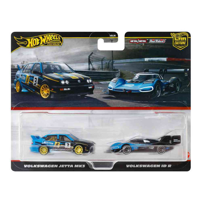 Hot Wheels Premium Car Culture 2 Pack Volkswagen Jetta MK3 / Volkswagen ID R