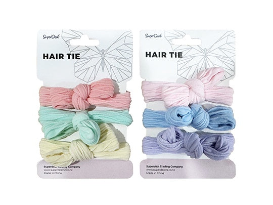 3pce Pastel hair Ties