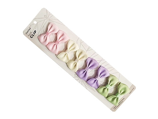 8pc Colour Ribbon Hair Clips - Solid Colour RRP $4.99